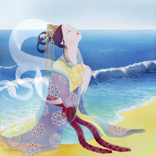 陶彩画『トヨタマヒメ』（豊玉姫）